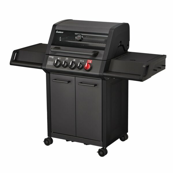 Enders Gasgrill Monroe Pro 3 SIK Turbo Shadow 3 Brenner & Seitenkocher Schwarz