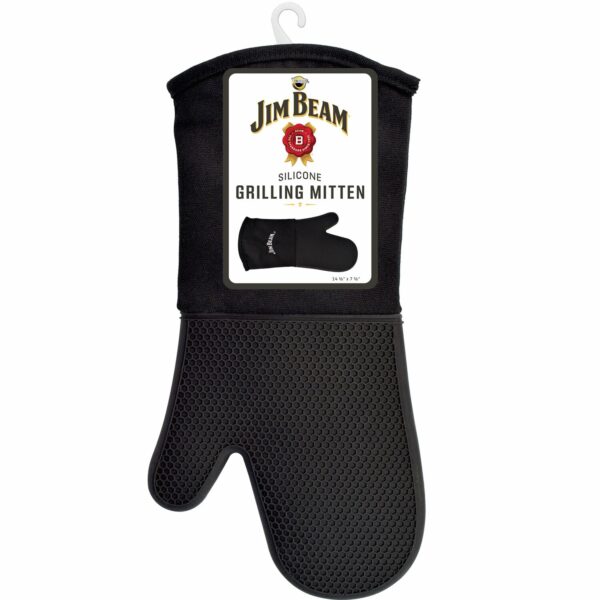 Jim Beam Silikon-Handschuh Schwarz mit Aufhängeöse