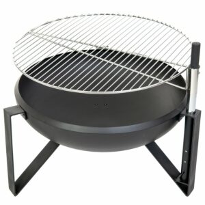 Westmann Premium Grill Feuerstelle inkl. Grillrost Ø 70 cm x 75 cm Schwarz