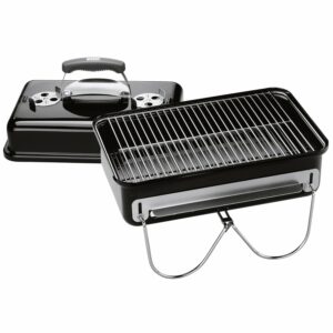 Weber Holzkohlegrill Go-Anywhere Schwarz inkl. Briketts-Portionierer