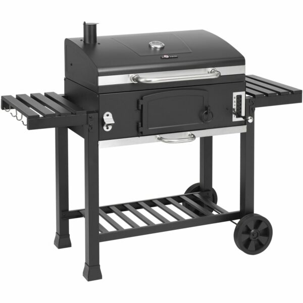 El Fuego Holzkohlegrill Smoker Ontario XXL Schwarz