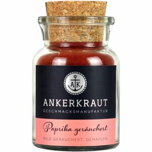 Ankerkraut Paprika Gewürz geräuchert gemahlen im Korkglas 80g