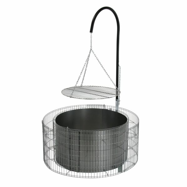 Bellissa Gabionen Grill- und Feuerstelle 92 cm x 40 cm x 142 cm