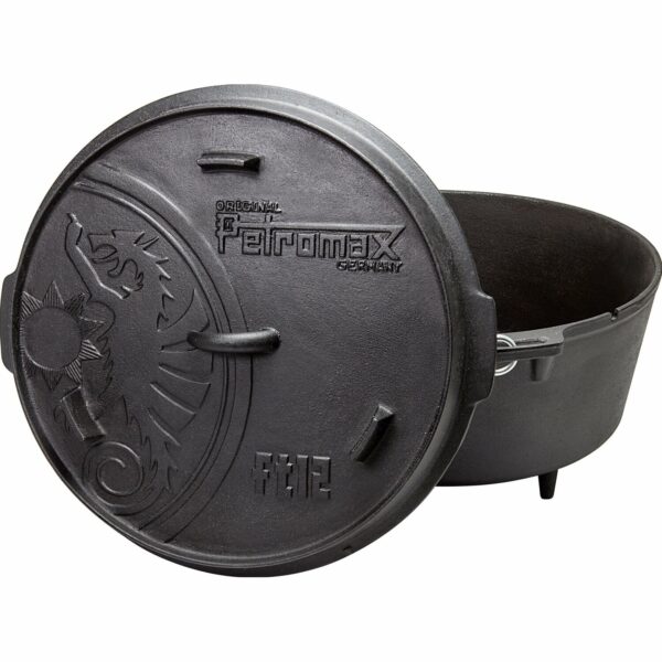 Petromax Feuertopf FT12 Dutch Oven mit Füßen Gusseisen 10