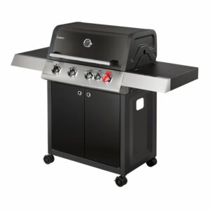 Enders Gasgrill Colorado 4 I Turbo 4 Brenner & Seitenablagen Silber-Schwarz