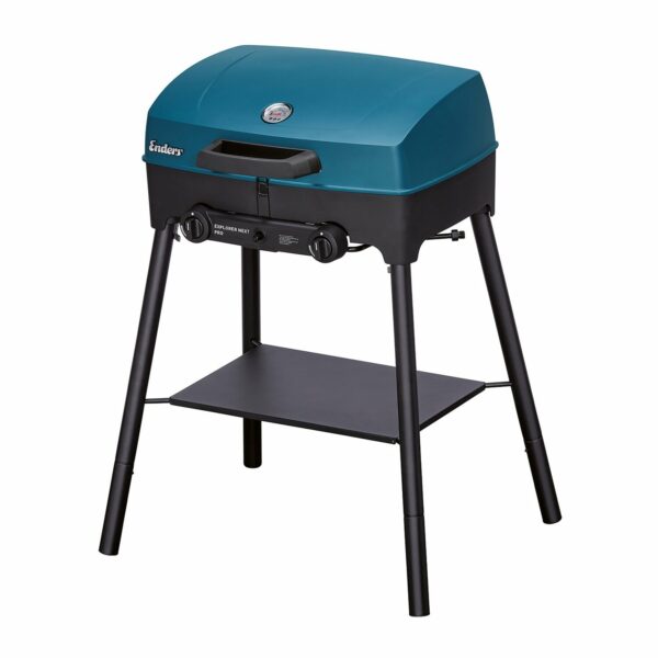 Enders Camping Gasgrill Explorer Next Pro 2 Brenner Blau-Schwarz