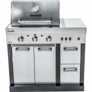 Char-Broil Outdoor-Küche Ultimate 3200 mit Gasgrill 3 Brenner Edelstahl