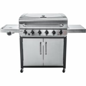 Char-Broil Gasgrill Convective 640 S mit 6 Brennern und Seitenkocher Edelstahl